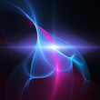 canvas print picture space rays star