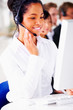 Beautiful telephone operator