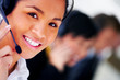 Beautiful telephone operator