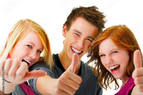 Photo: Three Young Teenagers Three Young Teenagers