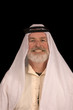 old arabian man in traditional headdress
