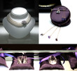 Collier, pierres précieuses et diamant