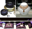 Collier, pierres précieuses et diamant