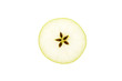 halved green apple