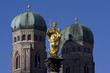 Mariensäule und Frauenkirche, München