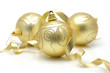 Golden christmas balls Golden christmas balls