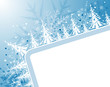 Christmas frame with Christmas tree, vector illustration