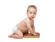 Baby with red book