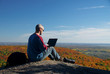 On the laptop