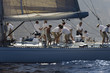 Photo : Sailboat and Crew During Race Sailboat and Crew During Race
