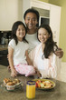 Family Eating Breakfast Together