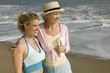 Mother and Daughter on Beach