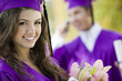 Smiling Young Woman at Graduation