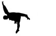 silhouette di saltatore