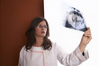 Doctor Examining X-Ray