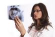 Doctor Examining X-Ray