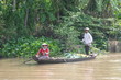 Barque sur le Mekong Marché flottant