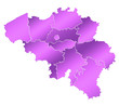 Carte Belgique Violet Carte Belgique Violet