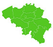 Carte Belgique Vert Satin Carte Belgique Vert Satin