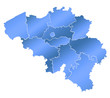 Carte Belgique Bleu Carte Belgique Bleu