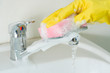 sanitary clearing of a sink