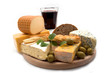 Wine and different kinds of cheese Wine and different kinds of cheese