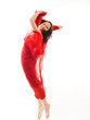 Woman in red