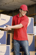 Photo: Man unloading a removal van Man unloading a removal van