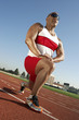 Track Athlete Warming Up