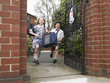 Friends Running From School