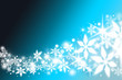 Christmas stars and snowflakes blue