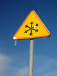 Ice warning sign Ice warning sign