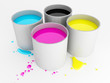 Barattoli di vernice - CMYK