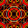 Seamless retro pattern with circles