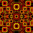 Seamless retro pattern with rounded squares