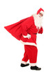 Santa carrying his sack