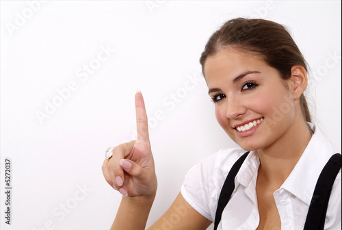 Photo: woman shows it woman shows it
