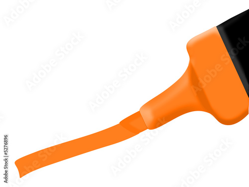 Illustration: orange highliter orange highliter