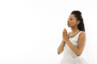 Photo: Praying bride. Praying bride.