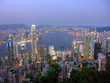 Blick auf Hong Kong am abend