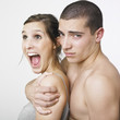Couple playing