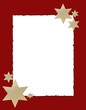 weihnachtskarte rot gold - sterne weihnachtskarte rot gold - sterne