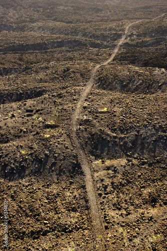Photo: Trail through rocks. Trail through rocks.