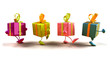 Cadeaux en marche