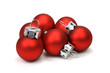 Christmas balls (clipping path included)