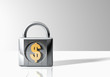 Padlock with Dollar Symbol