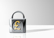 Padlock with Pound Sterling Symbol