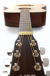 Acoustic guitar in studio, surface view