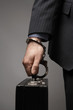 Briefcase Handcuffed to Businessman's Wrist