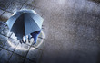 Businesspeople in the Rain